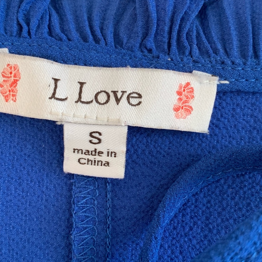 L Love Blue Ruffle Rank - Picture 5 of 16